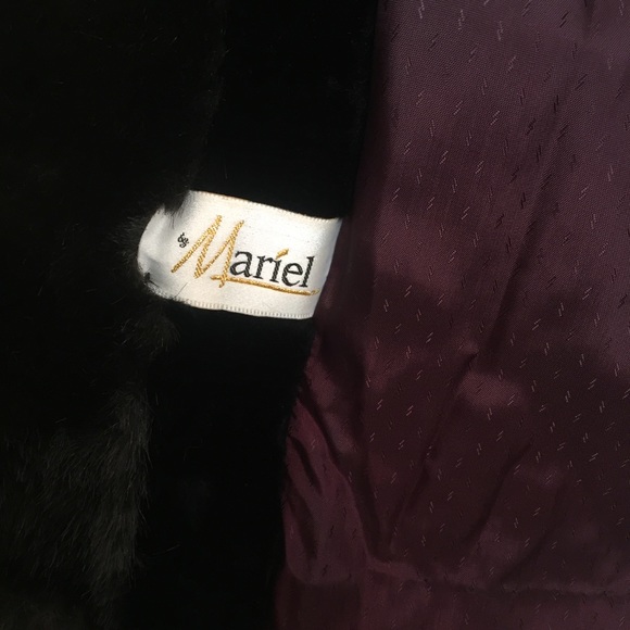 Vintage Mariel Black and Brown Faux Fur Jacket - Picture 8 of 8